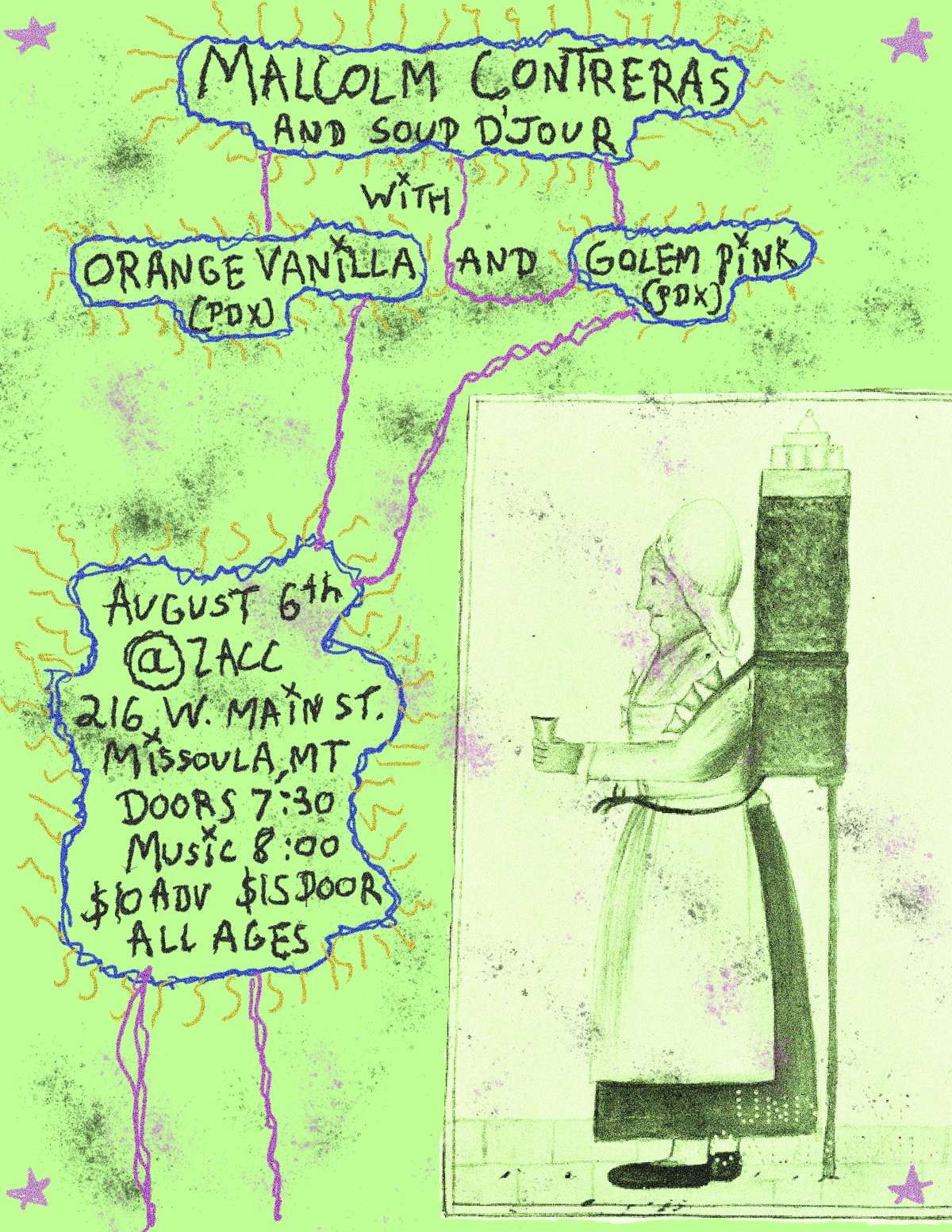 Malcolm Contreras & Soup D’Jour w/ Orange Vanilla & Golem Pink show image