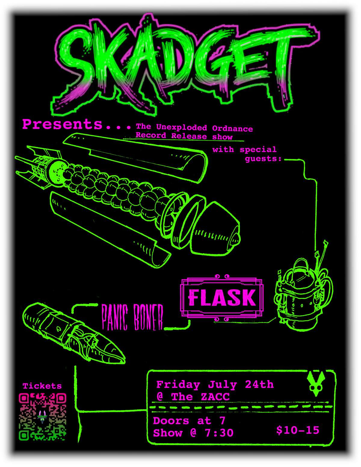 Skadget’s Album Release Show w/ FLASK & Panic Boner show image
