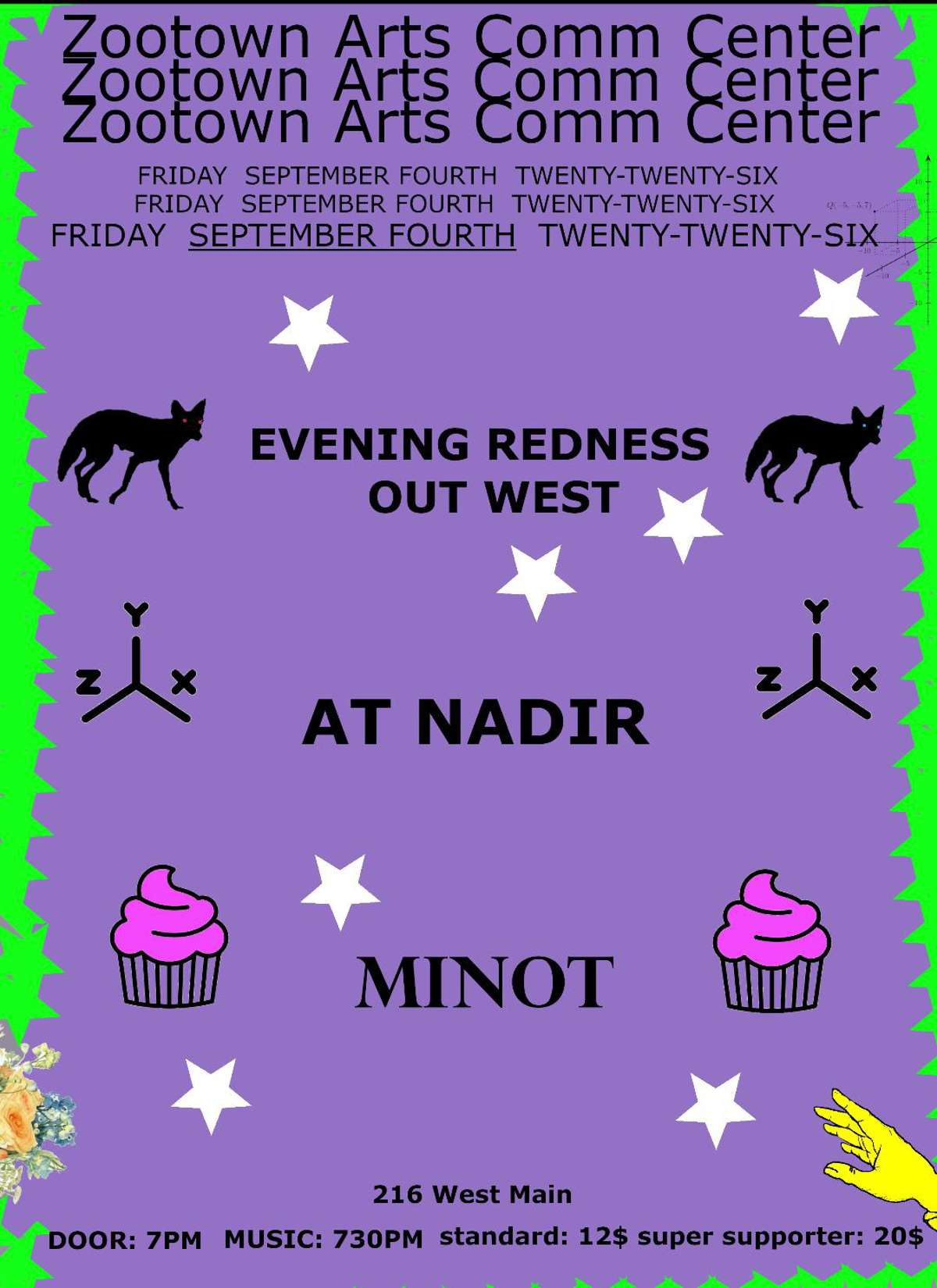 At Nadir w/ Minot and Evening Redness Out West show image