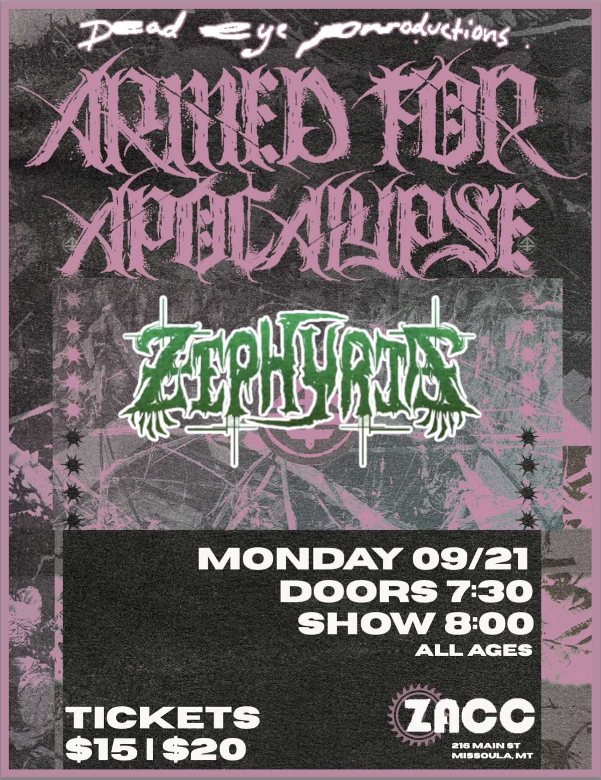 Armed for Apocalypse w/ Zephyria