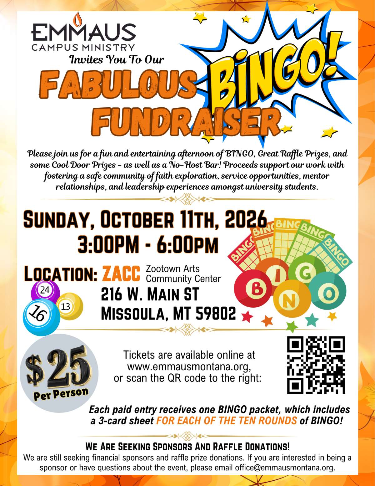 Fabulous Bingo Fundraiser
