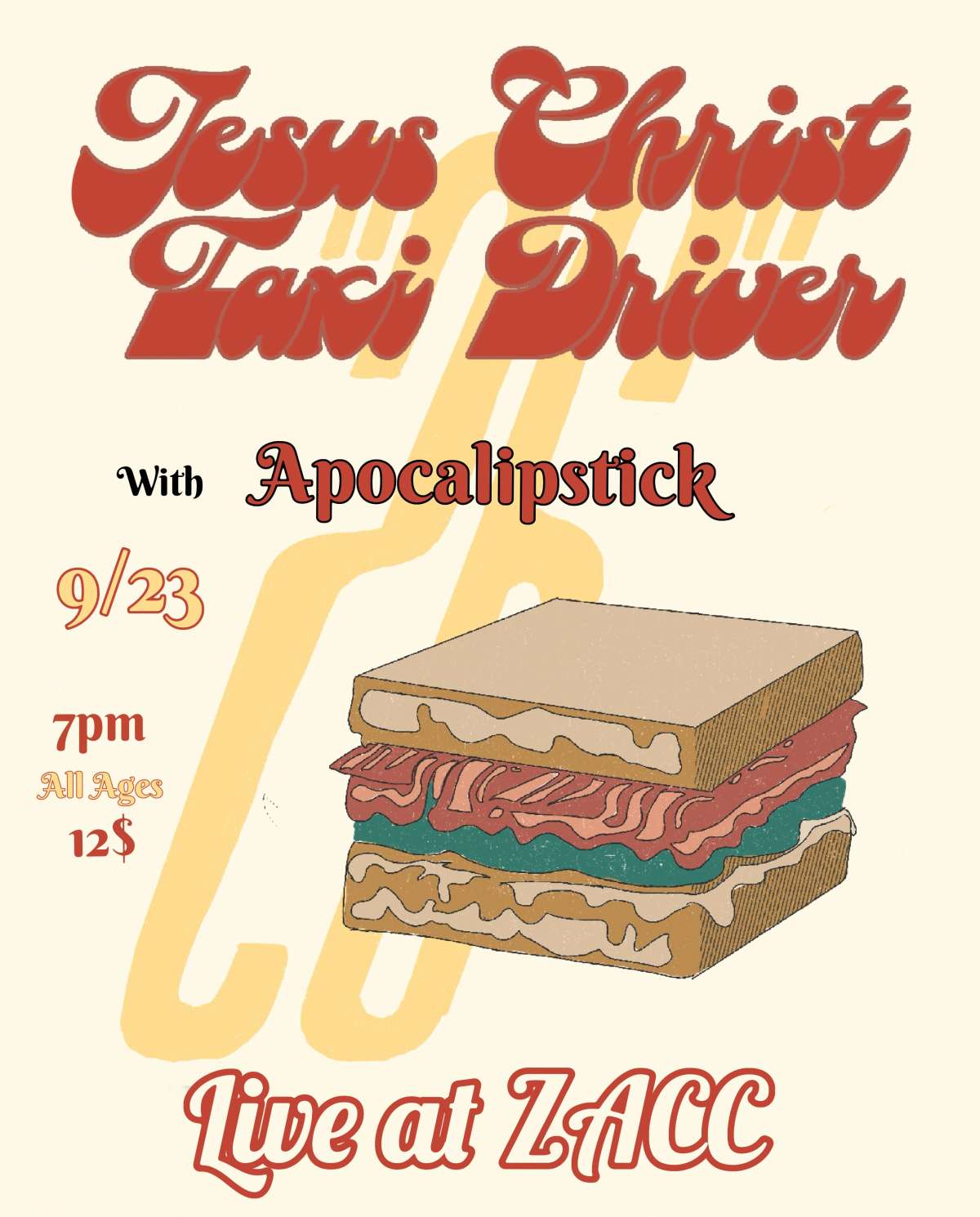 Jesus Christ Taxi Driver w/ Apocalipstick