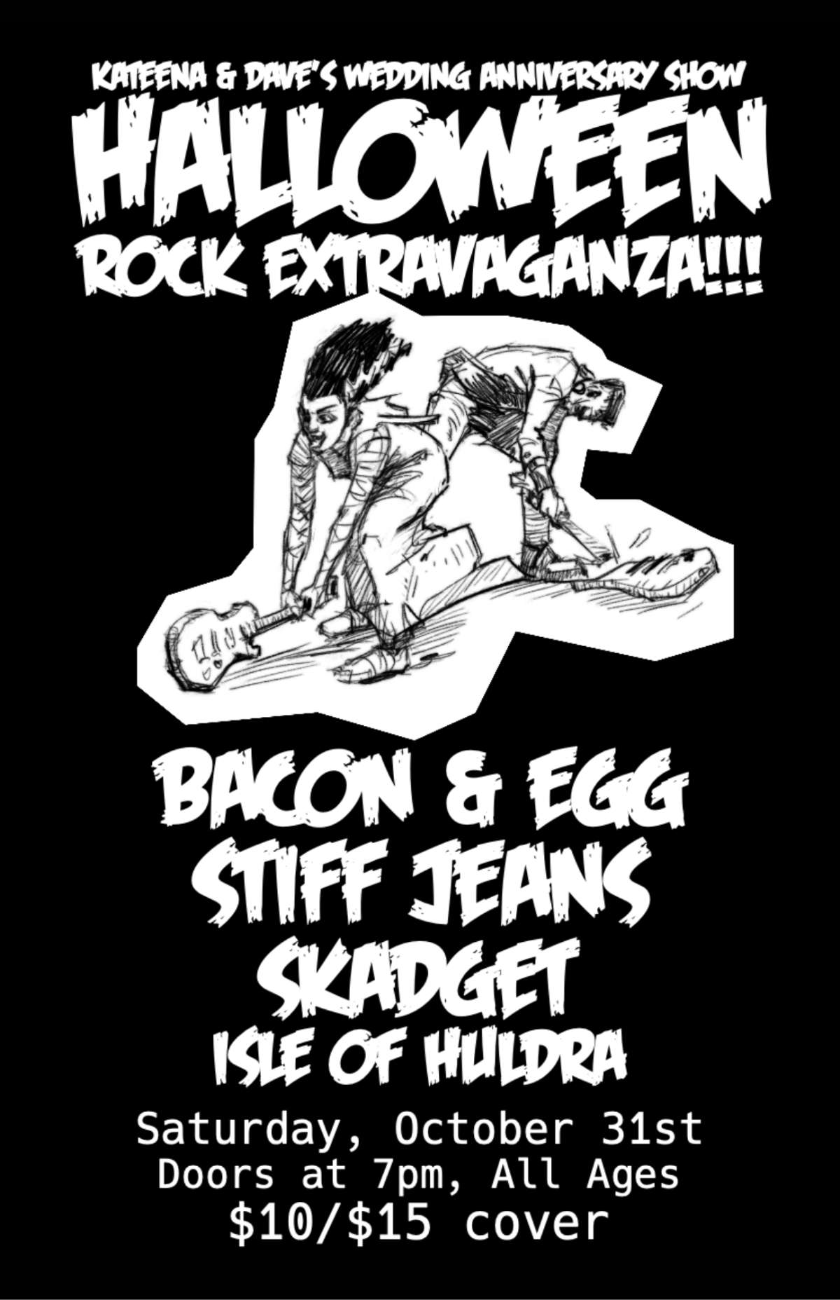 Kateena & Dave’s Wedding Anniversary Show: Halloween Rock Extravaganza